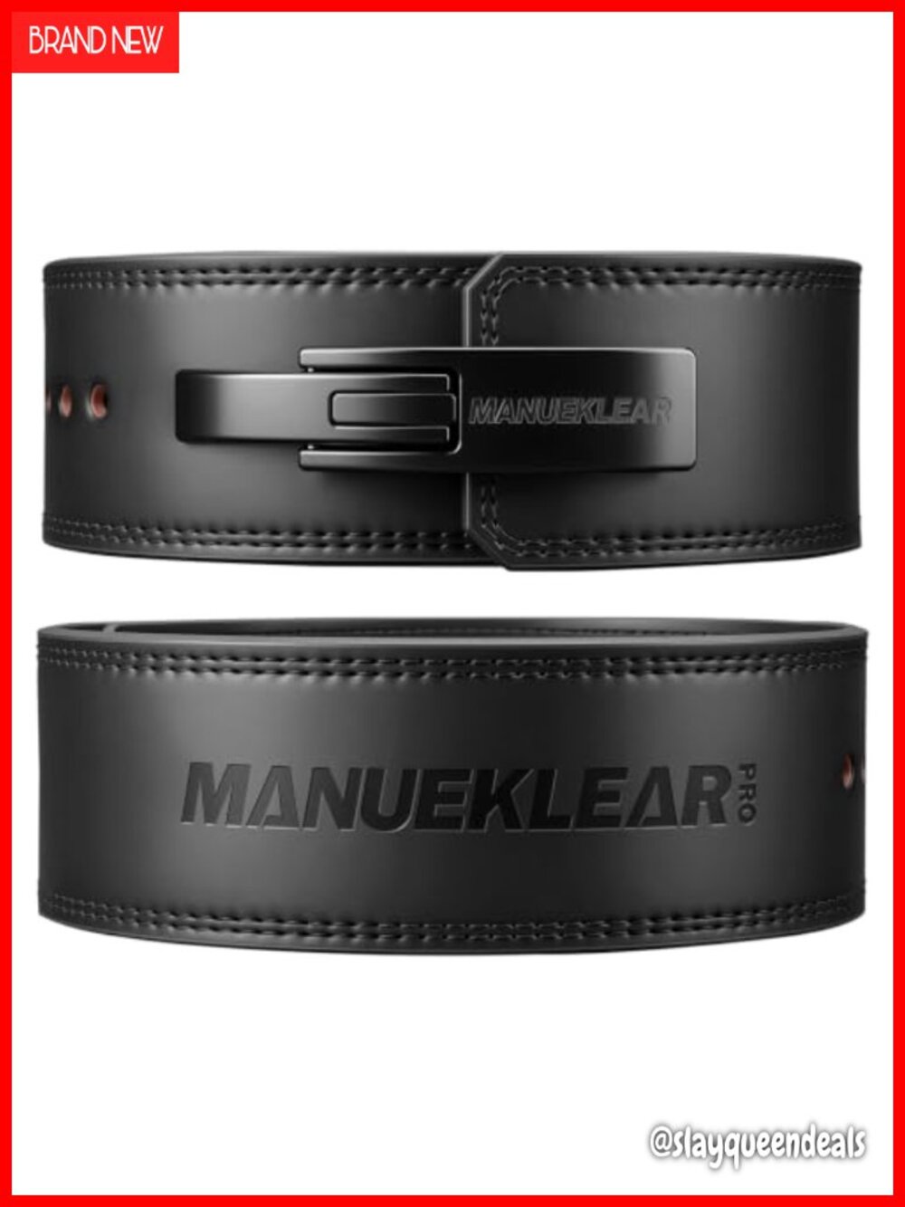 10mm Thick 4in Wide Leather Weightlifting Lever Belt for Powerlifting